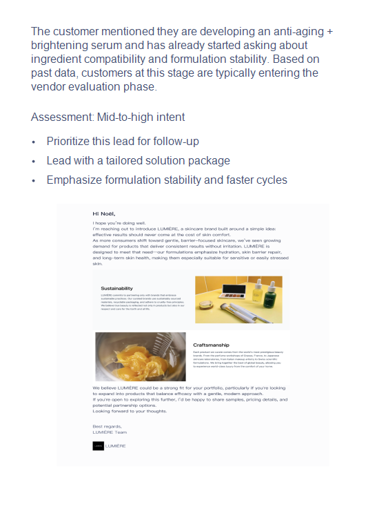 Zenative customer conversion recommendation preview